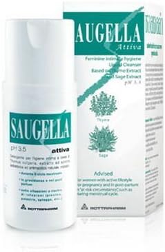Saugella Attiva pH 3.5 Feminine Wash Specific Cleanser Intimate Hygiene 100ml. By THAIGIFTSHOP