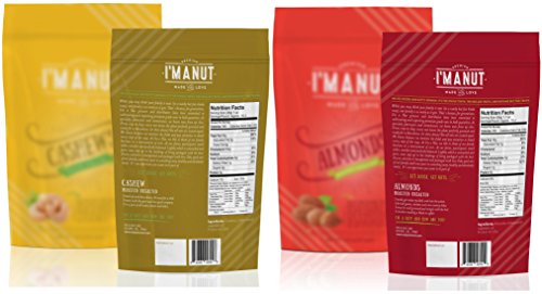UNSalted Almond and Cashew Value Pack Bundle (Roasted, UNSalted, Premium,) 1 Pound each Bag - Thumbnail 4