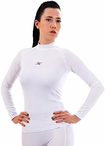 Womens Mock Neck Compression Fit Auqa Fast Dry Long Sleeve Shirt Base Layer QW