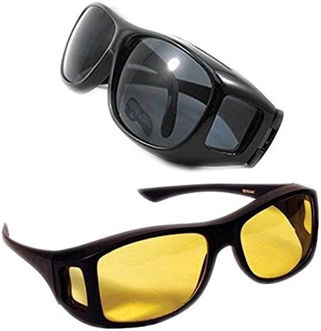 Alfa Mart- Hd Vision Wrap Around Sunglasses Fits Over Your Prescription Glasses