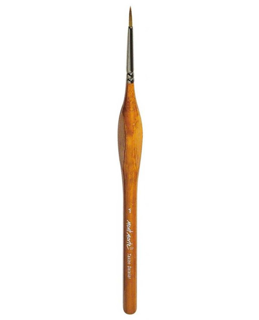 MONT MARTE Artist Brush Taklon Detailer, Standard