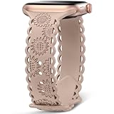 Sunflower Engraved Band Compatible with Apple Watch