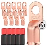 AIRIC 10 PCS UL Listed 1/0 AWG - 3/8" Battery Cable