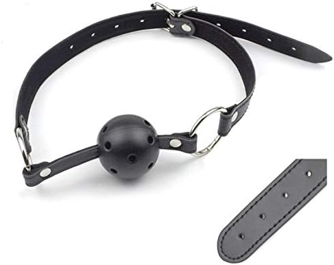 Leather Open Breathable Mouth Ball,Free Bag.