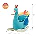Kids Rocking Horse Toy, Peacock Rocking Horse Plush for Kid 1-3 Years,Wooden Rocking Horse/Stuffed Animal/Baby Rocker Horse/Ride Animal