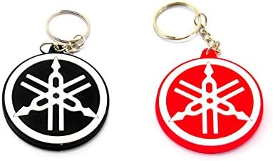 DREAMX Y3 @ 2 X Rubber Yamaha Racing Biker Motorcycle Keychain Key ring