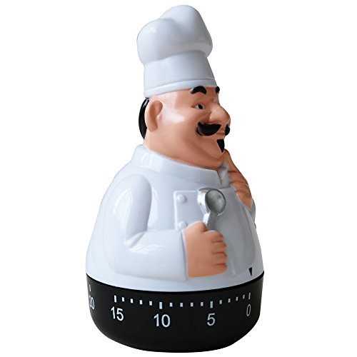 Small Black 60 Minutes Cute Timer for Kids Chef Timers Shape Mechanical Timer Cooking Timer Kitchen Kids Timer - Thumbnail 3