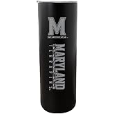 R and R Imports Maryland Terrapins 20 oz Insulated Stainless Steel Skinny Tumbler (Black) Officially Licensed Collegiate Product