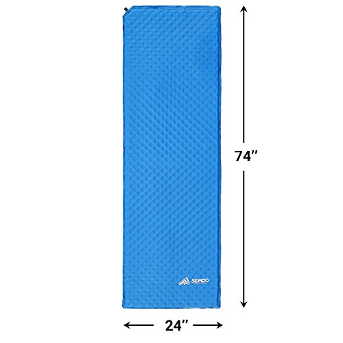 SEMOO Self-Inflating Camping Sleeping Mat/pad, Lightweight, Water Repellent Coating for Hiking&Camping