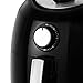 Air Fryer, 5.8 Quarts Air Fryers w/Accessories Cookbook, Grill Rack and Tongs Black