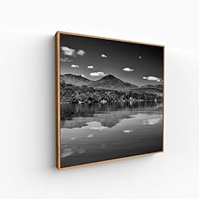 Canvas Wall Art for Living Room, Bedroom Monochrome Building Framed Canvas Prints for Home Decoration Ready to Hang - 16x16 inches
