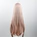 Xingwang Queen Anime Long Pink Cosplay Wig Women Girls' Party Wigs with Free Cap
