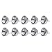 10-Pack MR16 7.5W LED Bulb JACKYLED DC12V Warm White 3000K 7.5W = 60W Equivalent Ultra Bright 38 Degree Beam Angle Recessed Track Light 550 Lumens Standard MR16 Spot Lights & Lamp