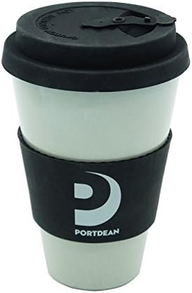 Coffee Cup | Reusable | Bamboo Fibre | Insulated Lid and Sleeve | Eco Friendly | Bio-degradable | Dishwasher Safe | Food Safe | BPA and Phthalate Free | 450ml Capacity | For Hot or Cold Drinks