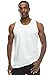 JC DISTRO Mens Hipster Hip Hop Basic Tank Top Soft Premium Cotton Jersey Shirts White Large