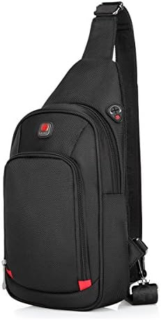 Sling Bag Crossbody Shoulder Bag Sling Backpack Chest Pack for Men Women Water Resistant Nylon Hiking Daypacks