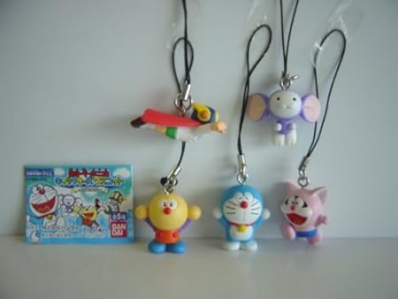 Amazon 藤子f不二雄 キャラクターズ マスコット 5種 ふじこふじお 全5種 1 ドラえもん 2 パーマン1号 3 コロ助 4 カプセル玩具 おもちゃ