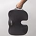 Laneo Back Support Seat Cushion - Coccyx Cushion for Sciatica, Back Pain Relief & Tailbone Pain Great for Office Chair, Sitting on The Floor & Car Driver Seat (Gray)