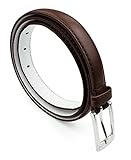 Belle Donne - Women's Solid Color Leather Skinny Hip / Waist Dress Belt 3/4 Wide