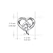 925 Sterling Silver Love Heart Stud Earrings For Women Girls