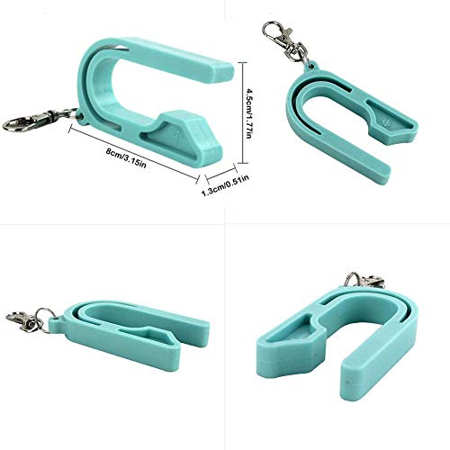 Improved Portable Child Car Seat Key, Easy Unbuckle Unlock Child Safety Belt Accessories for Baby Car Seat(Pink/Blue)