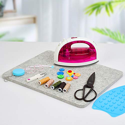 Rdutuok 17x13.5 Inches Wool Pressing Mat for Quilting Ironing Pad Pure