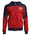 Fc Barcelona Hoodie Adults Zip Front Fleece Sweatshirt Jacket Blue (XL)