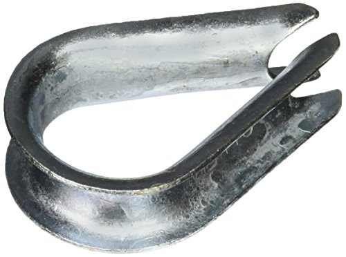 Stanley National Hardware 3232BC 1/2" Zinc Plated Rope Thimble