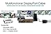 UVI2 8K DisplayPort to DisplayPort 1.4 Cable, VESA Certified Display Port Cable 6ft, DP to DP Cable Cord Support [1440P@144Hz, 1080P@240Hz, 4K@120Hz, 8K@60Hz] & HDR