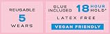 Eylure Naturals No. 019 False Lashes Black Brand New in Package view 4