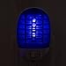 GLOUE Bug Zapper Electronic Mosquito Killer Night Lamp Eliminates Most Flying Pests （BLUE）