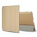 BESDATA Ultra Slim Lightweight Smart Stand Cover Auto Wake/Sleep Function & Translucent Back Case for Apple iPad 2 / iPad 3 / iPad 4 Bundle with Screen Protector, Cleaning Cloth & Stylus (Gold)