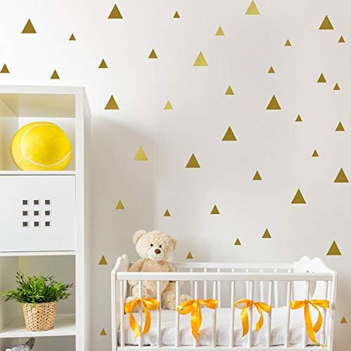 1 Set Tofok Triangle Wall Sticker Vinyl Wallpaper Creative Art Decal Geometric Pattern Nursery Wall Decor Children Bedroom Wall Poster