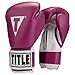 Title Boxing Original Pro Style Leather Training Glove, Purple/White, 12 oz
