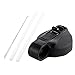 Glink Straw Lid/Cap for Hydro Flask Wide Mouth Sports Water Bottle with 2 Plastic Straws, Fits Hydro Flask Water Bottle - Pack of 2 - Black