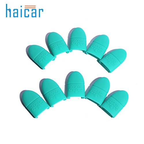 Fashlady Yellow02 Nail Tools 10pcs Silica Gel Nail Soak Off Uv