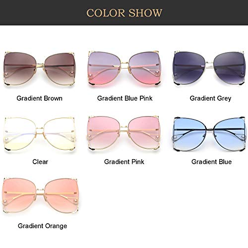 FAGUMA Oversized Semi Rimless Sunglasses For Women Pricepulse