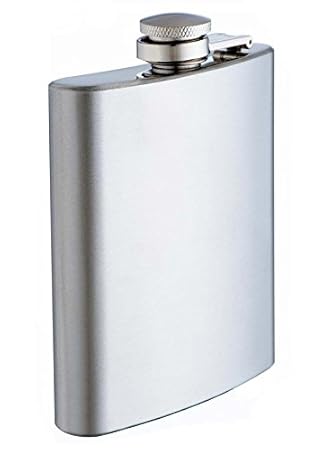 Menzy Stainless Steel Hip Flask, Wine/Whiskey Alcoholic Beverage Holder Or Liquor Flasks 7 Oz (210 Ml)