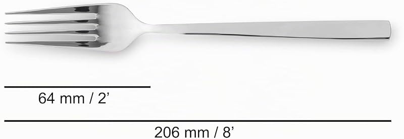 Besteckset 24-teilig für Tisch - Komplettes Besteck für 6 Personen, Set aus 6 Löffeln, 6 Messern, 6 Gabeln und 6 Dessertlöffeln - Silber, Serie Capri