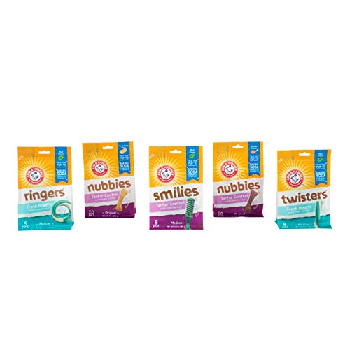 Arm & Hammer for Pets Nubbies Dental Treats for Dogs Dental Chews Fight Bad Breath, Plaque