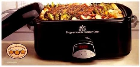 Amazon Com Rival 20 Quart Programmable Roaster Oven Electric Roasters Kitchen Dining