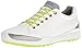 ECCO Men's Biom Hybrid Hydromax Golf Shoe, White/Lime Punch, 10 UK