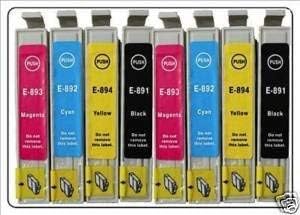 Premier Cartridges 8 (2 FULL SETS) EPSON COMPATIBLE INK CARTRIDGES FOR EPSON PHOTO STYLUS DX7400, DX7450, DX8400, DX8450, DX9400F, DX9450