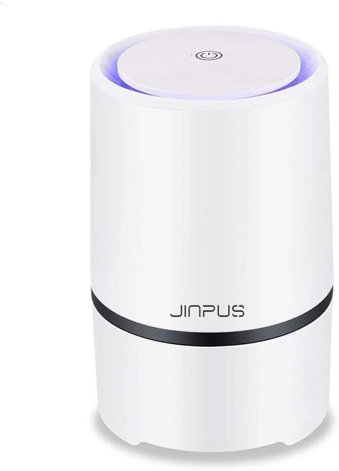 JINPUS Air Purifier Air Cleaner for Home with True HEPA Filter, 2018 Upgraded Design Low Noise Portable Air Purifiers(with 5V 1.5M USB Cable)