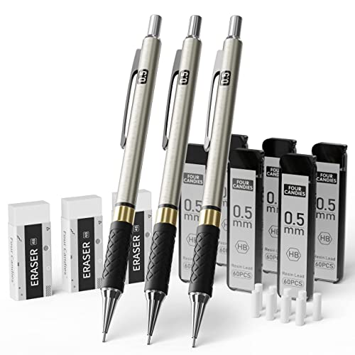 Four Candies Metal Mechanical Pencil Set - 3PCS