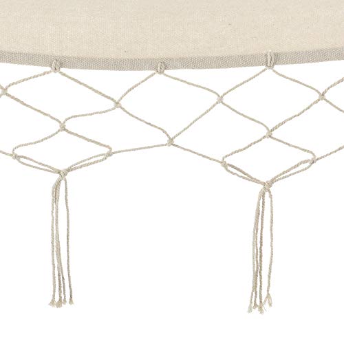 casa.pro Hängematte bis 150 kg Hängeliege für Innen und Außen Stabhängematte Camping Outdoor 200x80cm Creme – Bild 7