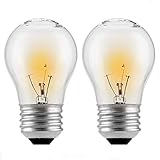 (2-Pack) Appliance Oven Light Bulb,HighTemperature 300 Degree Resistant Incandescent Bulbs - High Temp - 120v 40 watt Clear - 415 Lumens - Medium BrassE26/E27 Base - A15
