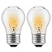 (2-Pack) Appliance Oven Light Bulb,HighTemperature 300 Degree Resistant Incandescent Bulbs - High Temp - 120v 40 watt Clear - 415 Lumens - Medium BrassE26/E27 Base - A15