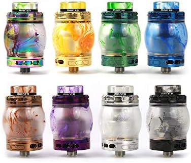 Advken Manta RTA Tank Resin Version Top Refill 810 Drip Tip Dual Coil Atomizer(Black)
