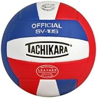 TACHIKARA SV18S Composite Leather Volleyball (Red White and Blue)